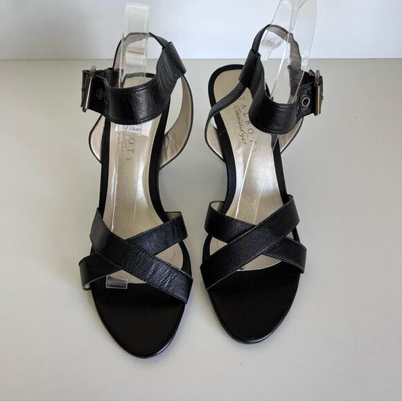 Talbots Black Leather Sandals 8.5 - Picture 3 of 14